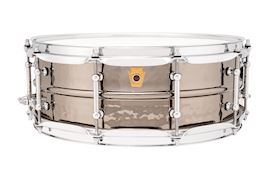 LUDWIG - 5X14 BLACK BEAUTY/ SUPRA PHONIC/ HAMMERED SHELL, TUBE LUGS